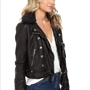 Free People Ashville Vegan Moto Jacket